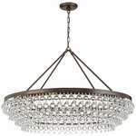 Calypso Round Chandelier - Vibrant Bronze / Clear