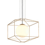 Silhouette Pendant - Gold Leaf / Gloss Opal