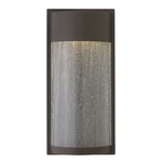 Shelter Flush Outdoor Wall Sconce - Buckeye Bronze / Clear Seedy