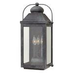 Anchorage 120V Outdoor Wall Sconce - Aged Zinc / Clear