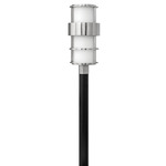Saturn 120V Outdoor Post / Pier Mount with Opal Glass - Stainless Steel / Etched Opal