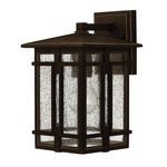 Tucker Outdoor Wall Light - Oil Rubbed Bronze / Clear Seedy