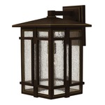 Tucker Outdoor Wall Light - Oil Rubbed Bronze / Clear Seedy