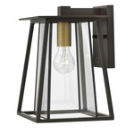 Walker Outdoor 1 Light Wall Light - Buckeye Bronze / Clear