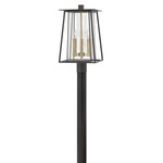 Walker 120V Outdoor Pier / Post Mount - Buckeye Bronze / Clear