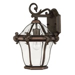 San Clemente Outdoor Wall Light - Copper Bronze / Clear Beveled