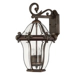 San Clemente Outdoor Wall Light - Copper Bronze / Clear Beveled