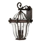San Clemente 14 inch Outdoor Wall Light - Copper Bronze / Clear Beveled