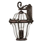 San Clemente Outdoor Wall Light - Copper Bronze / Clear Beveled