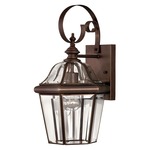 Augusta Outdoor Wall Light - Copper Bronze / Clear Beveled