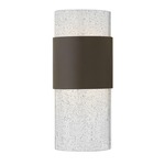 Horizon Outdoor Wall Light - Buckeye Bronze / Clear Seedy