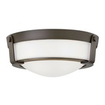 Hathaway Ceiling Light Fixture - Olde Bronze / Etched Opal