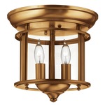Gentry Ceiling Light Fixture - Heirloom Brass / Clear