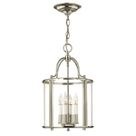 Gentry Pendant - Polished Nickel / Clear