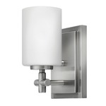 Laurel Wall Light - Brushed Nickel / Etched Opal