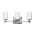 Laurel Bathroom Vanity Light - Brushed Nickel / Etched Opal