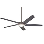 Raptor Ceiling Fan with Light - Gunmetal / Gunmetal