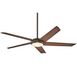 Raptor Ceiling Fan with Light - Oil Rubbed Bronze / Toned Tobacco