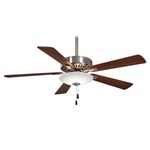 Contractor Uni-Pack Ceiling Fan with Light - Brushed Nickel / Medium Maple / Dark Walnut