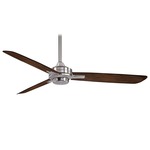 Rudolph Ceiling Fan - Brushed Nickel / Maple