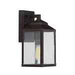 Brennan Outdoor Wall Light - English Bronze / Clear Seeded