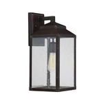 Brennan Outdoor Wall Light - English Bronze / Clear Seeded