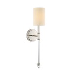 Fremont Wall Light - Polished Nickel / White