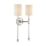 Fremont Wall Light - Polished Nickel / White