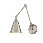 Morland Adjustable Wall Sconce - Satin Nickel