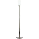 Nina Floor Lamp - Polished Nickel / Frosted White