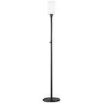 Nina Floor Lamp - Deep Patina Bronze / Frosted White