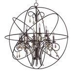 Orbit Pendant - Oil Rubbed Bronze / Crystal