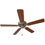 Basic-Max Ceiling Fan - Satin Nickel / Walnut / Pecan