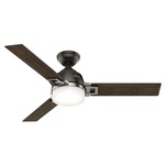 Leoni Ceiling Fan with Light - Noble Bronze / Brushed Nickel / Black Oak