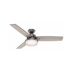 Sentinel Ceiling Fan with Light - Brushed Slate