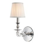 Lapeer Wall Sconce - Polished Nickel / Off White