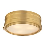 Rye Wall/Ceiling Light - Aged Brass / White