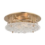 Holland Wall / Ceiling Light - Aged Brass / Clear