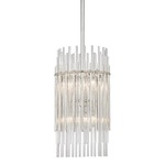 Wallis Pendant - Polished Nickel / Clear