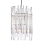 Wallis Pendant - Polished Nickel / Clear