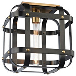 Colchester Ceiling Light - Floor Model - Aged Old Bronze / Aged Brass