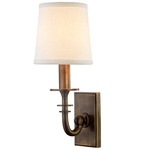 Carroll Wall Sconce - Distressed Bronze / Off White