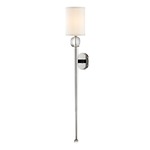Serena Crystal Wall Sconce - Polished Nickel / White