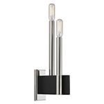 Abrams Wall Sconce - Polished Nickel / Black