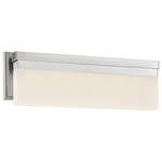 Skinny Bathroom Vanity Light - Brushed Nickel / Frosted
