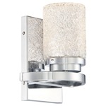 Brilliant Bathroom Vanity Light - Chrome / Etched