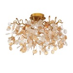 Campobasso Ceiling Light Fixture - Gold / Clear / Amber