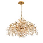 Campobasso 8-Light Chandelier - Gold / Clear / Amber