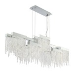 Rossi Linear Chandelier - Polished Chrome / Clear Crystal
