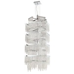 Rossi Multi-Tier Chandelier - Polished Chrome / Clear Crystal